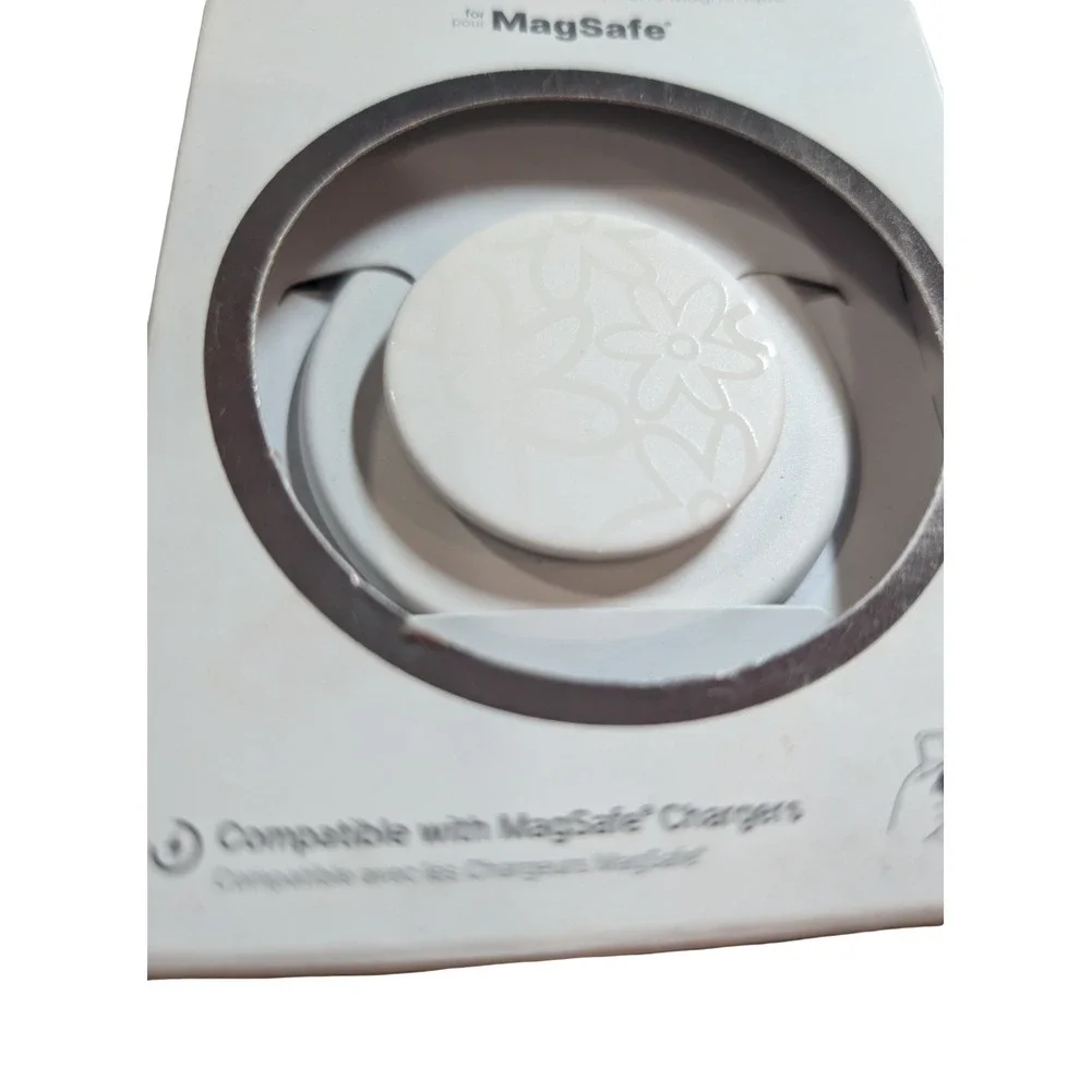 4-P POPSOCKETS Popgrip Magnetic Phone Grip & Stand MagSafe - Floral White ⬇️